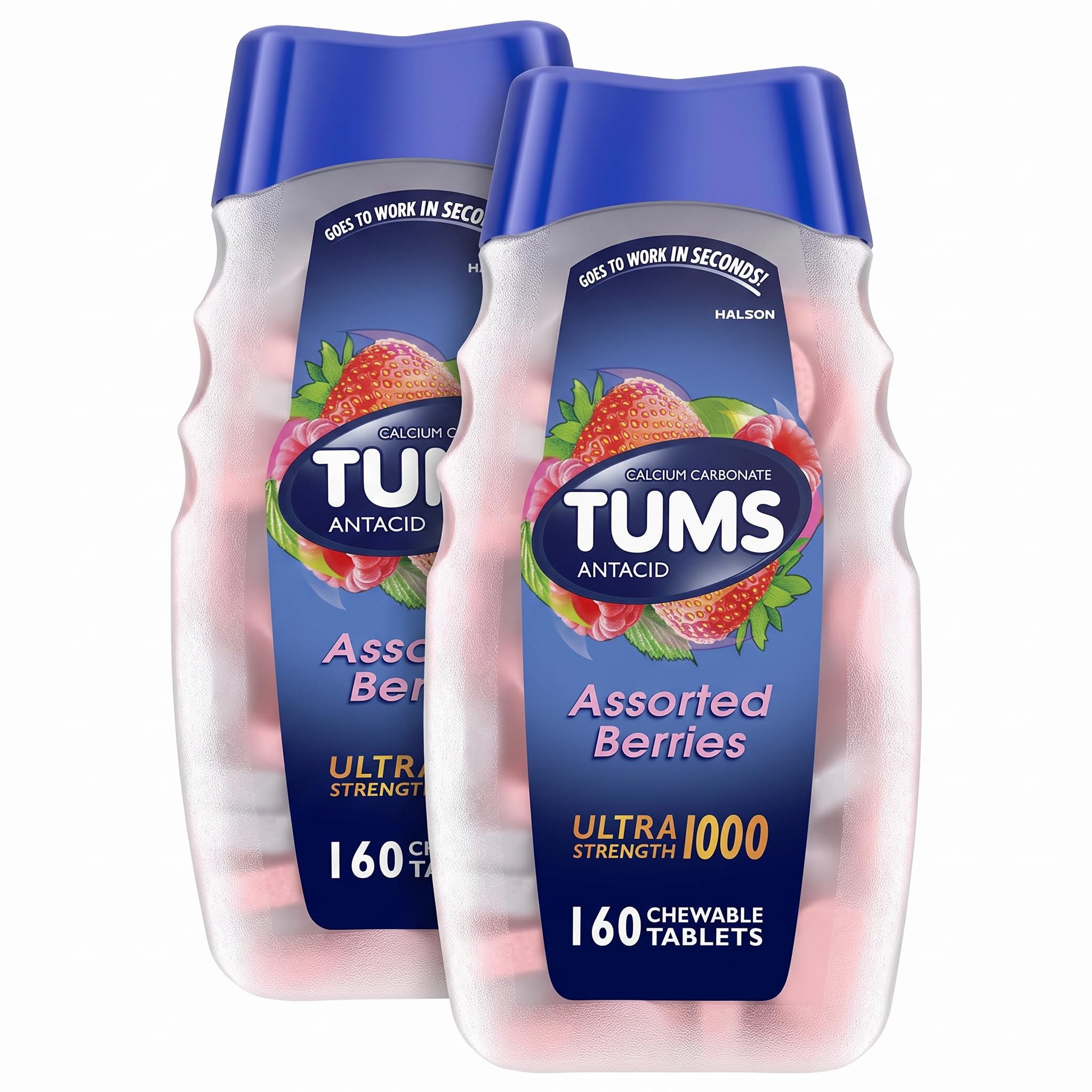 TUMS Smoothies Antacid Tablets, Heartburn Relief, Assorted Fruit, 160 Count — Amazon image 13