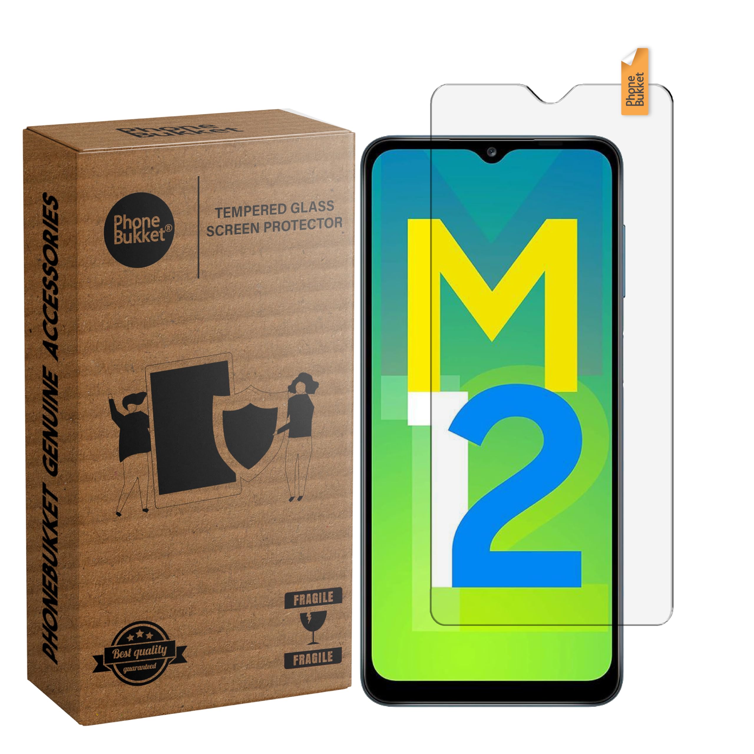 PhoneBukket Screen Guard for Samsung Galaxy M12 (Transparent) Edge to Edge Full Coverage with Easy Installation Kit, Pack of 1 (B09MLRKLP2) Amazon Price History, Amazon Price Tracker