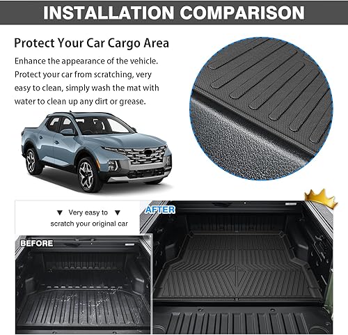 Miniatura 10 de Powerty Compatible con alfombrillas de piso Toyota RAV4 2023 2022 2021 2020 2019 2 filas juego de forro de 2 filas TPE 3D para todo tipo de clima,