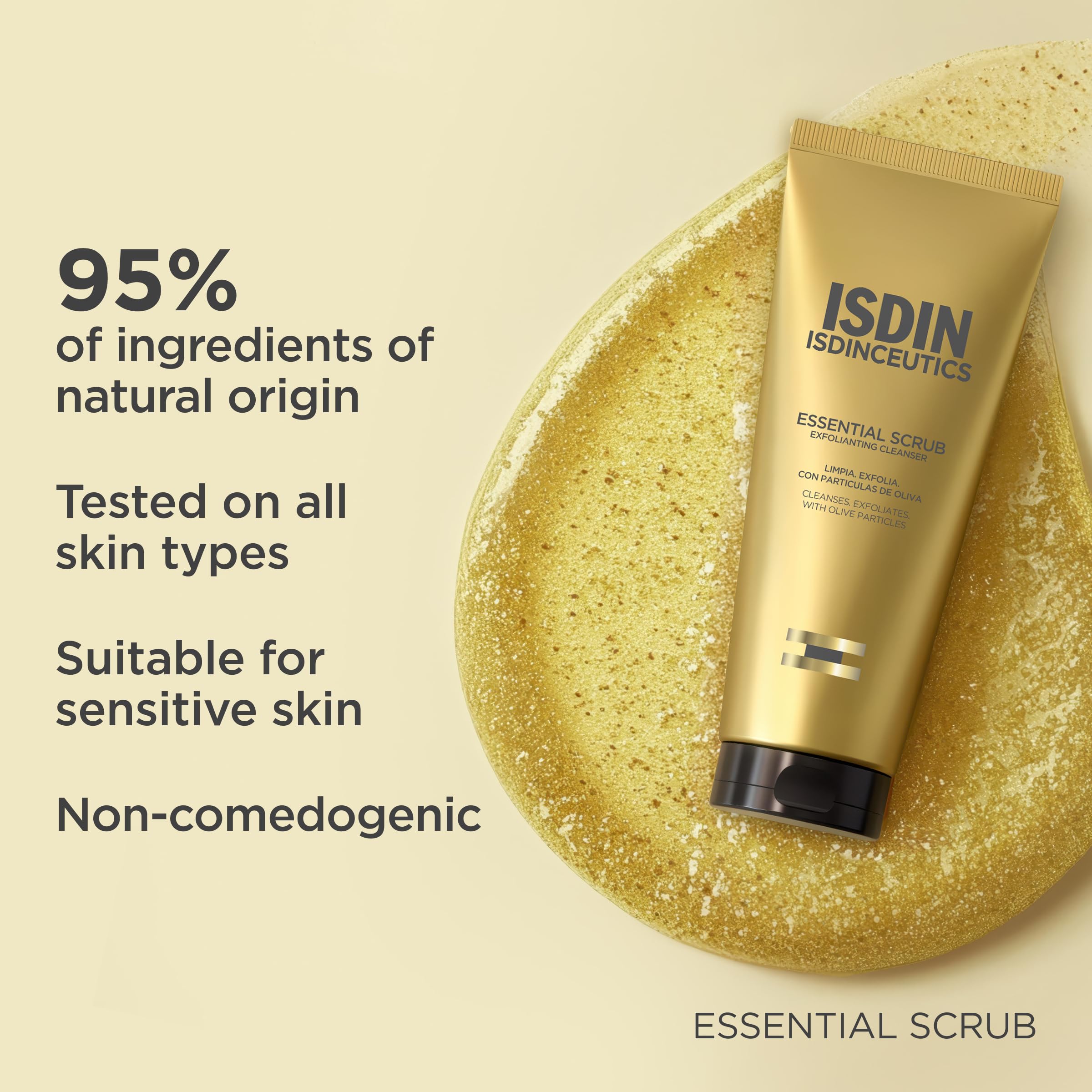 ISDIN Isdinceutics Essential Scrub Exfoliating Cleansing Gel, 3.5 oz