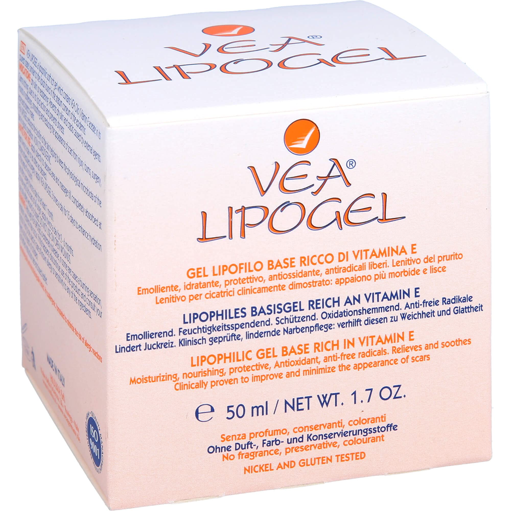 Hulka Vea Lipogel Gel lipofílico a base de vitamina E, 50 ML