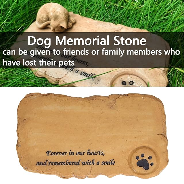 Foto 4 de 8 de Hapivida Piedras conmemorativas de Resina para Mascotas, para Siempre en Nuestros Corazones