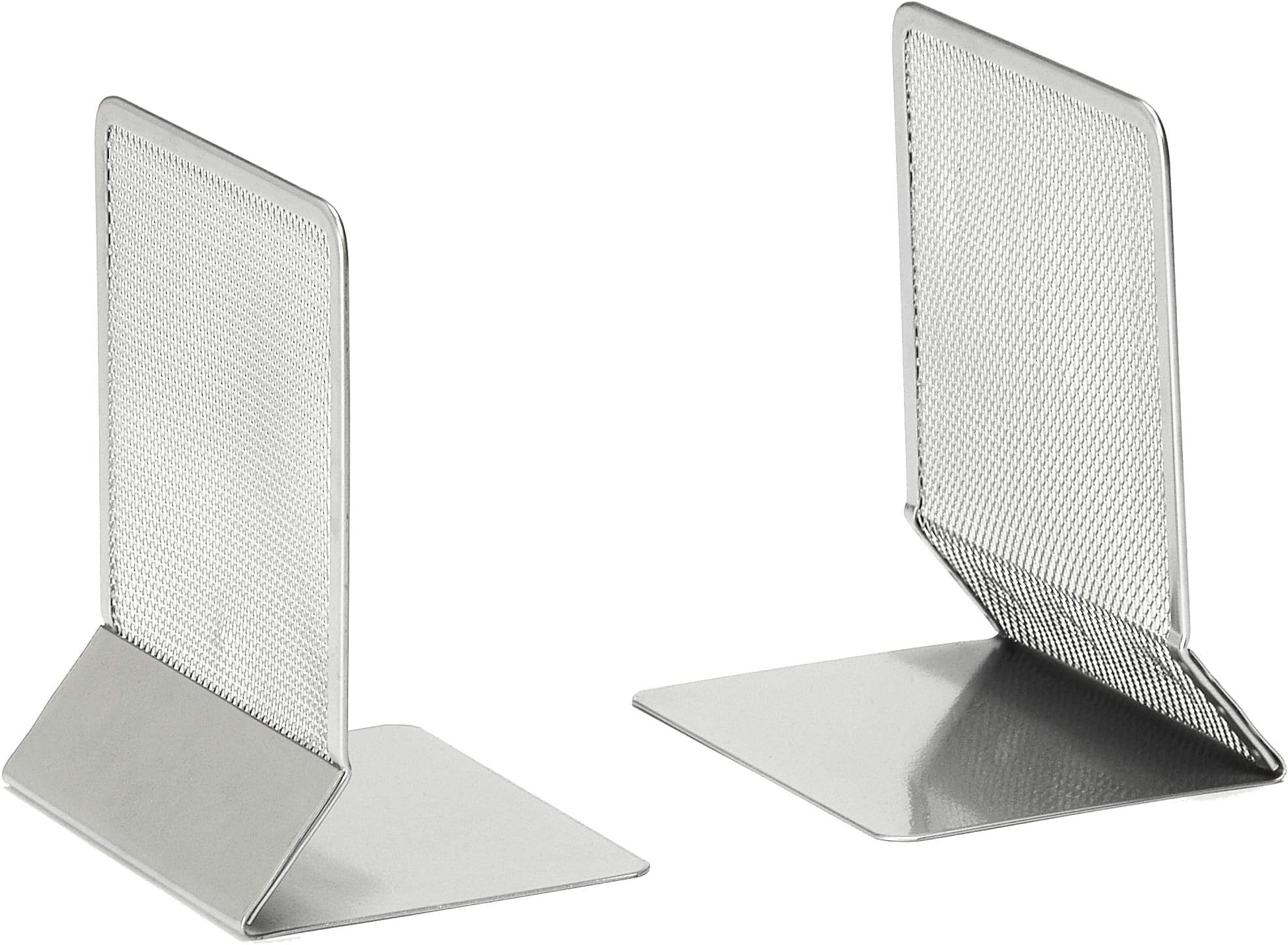 OSCOMesh Bookends - Silver (Pack of 2), MBE 1 SILVER