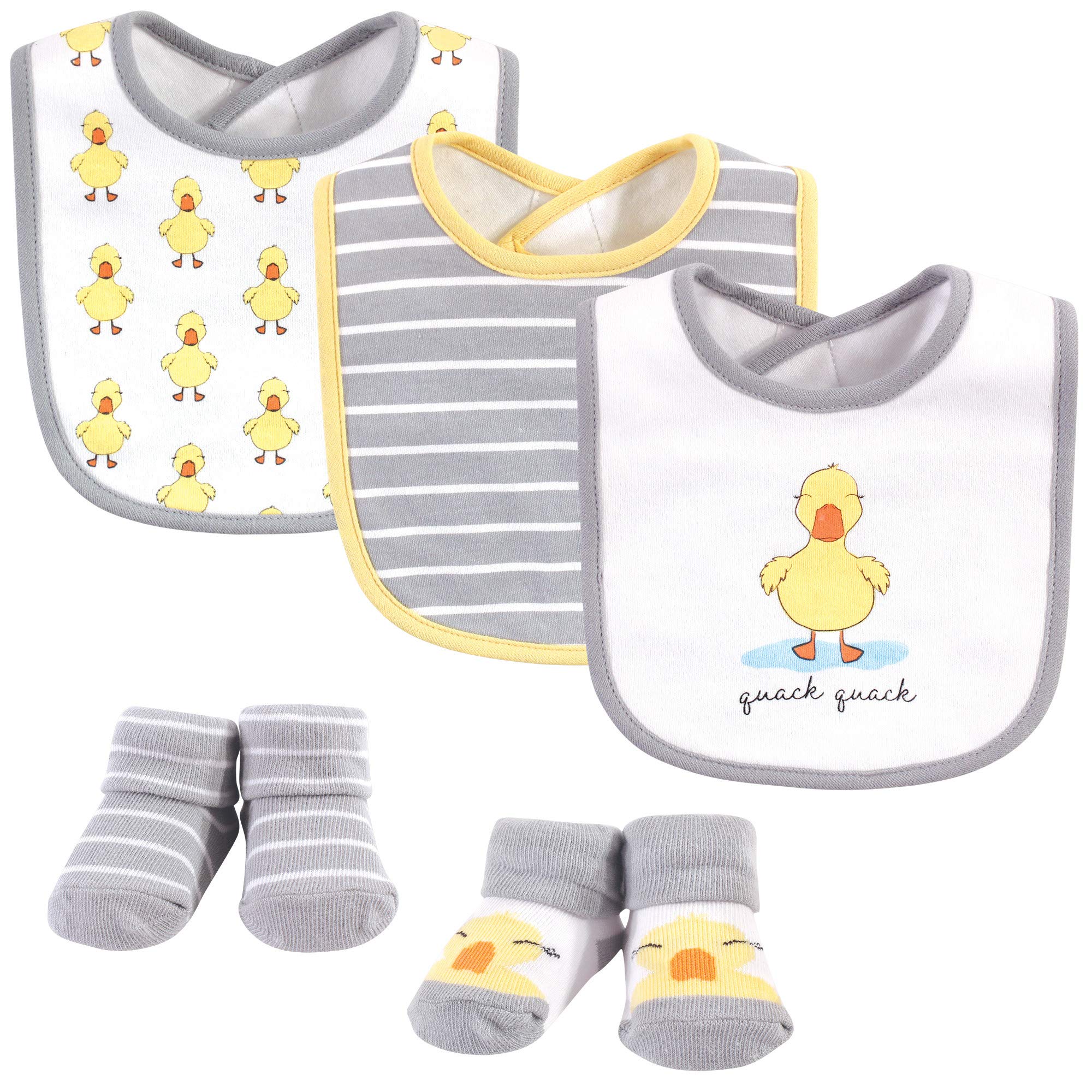 Hudson Baby Bawełniany śliniak i skarpety zestaw