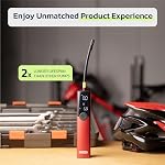 Woowind Pompe à vélo gonflable, Air Pompe pour voiture, vélo, pneus de scooter, rechargeable Air Pompe à compresseur avec Schrader, Presta, adaptateurs de vanne Dunlop (Bp188 Rouge)