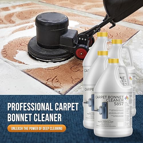 Miniatura 3 de CarpetGeneral Bonnet Cleaner 5857 - Champú resistente para ambientadores de alfombras para máquina - Champú de alfombras de secado rápido y seguro