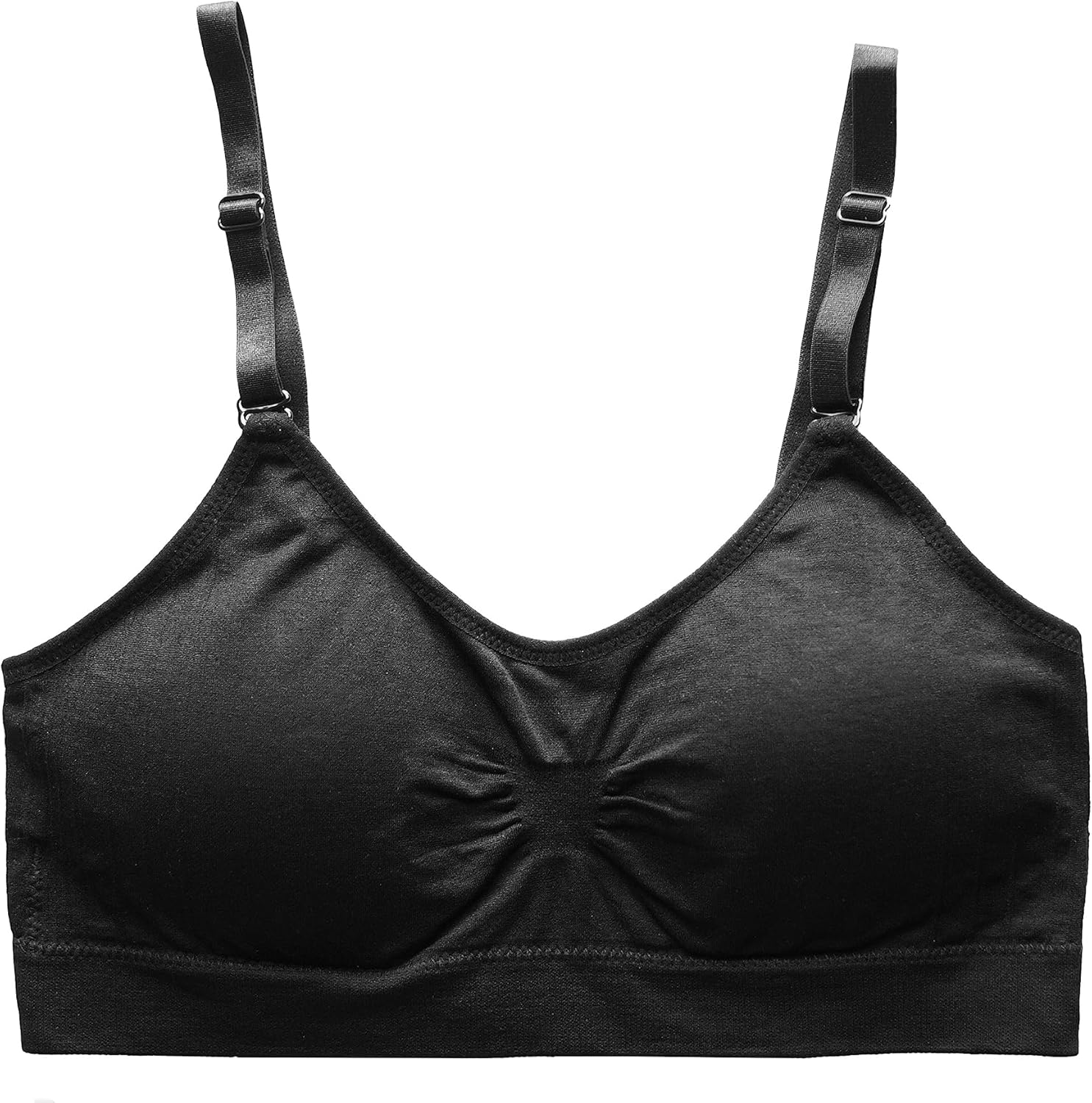 Scoopneck Seamless Bras for Women | Wireless Full Coverage Push Up Womens Sports Bra | One Size/Large - Image 9