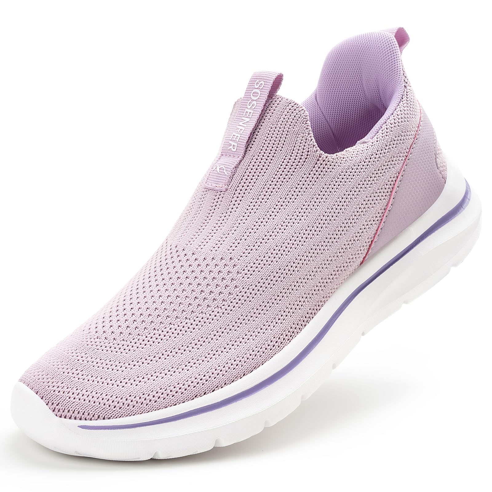 Sosenfer Sneaker Damen Slip on Sneaker - Leichte Atmungsaktive Damen Sportschuhe Ohne Schnürsenkel Leichtgewicht Turnschuhe Mesh Freizeitschuhe Bequem Casual Workingschuhe