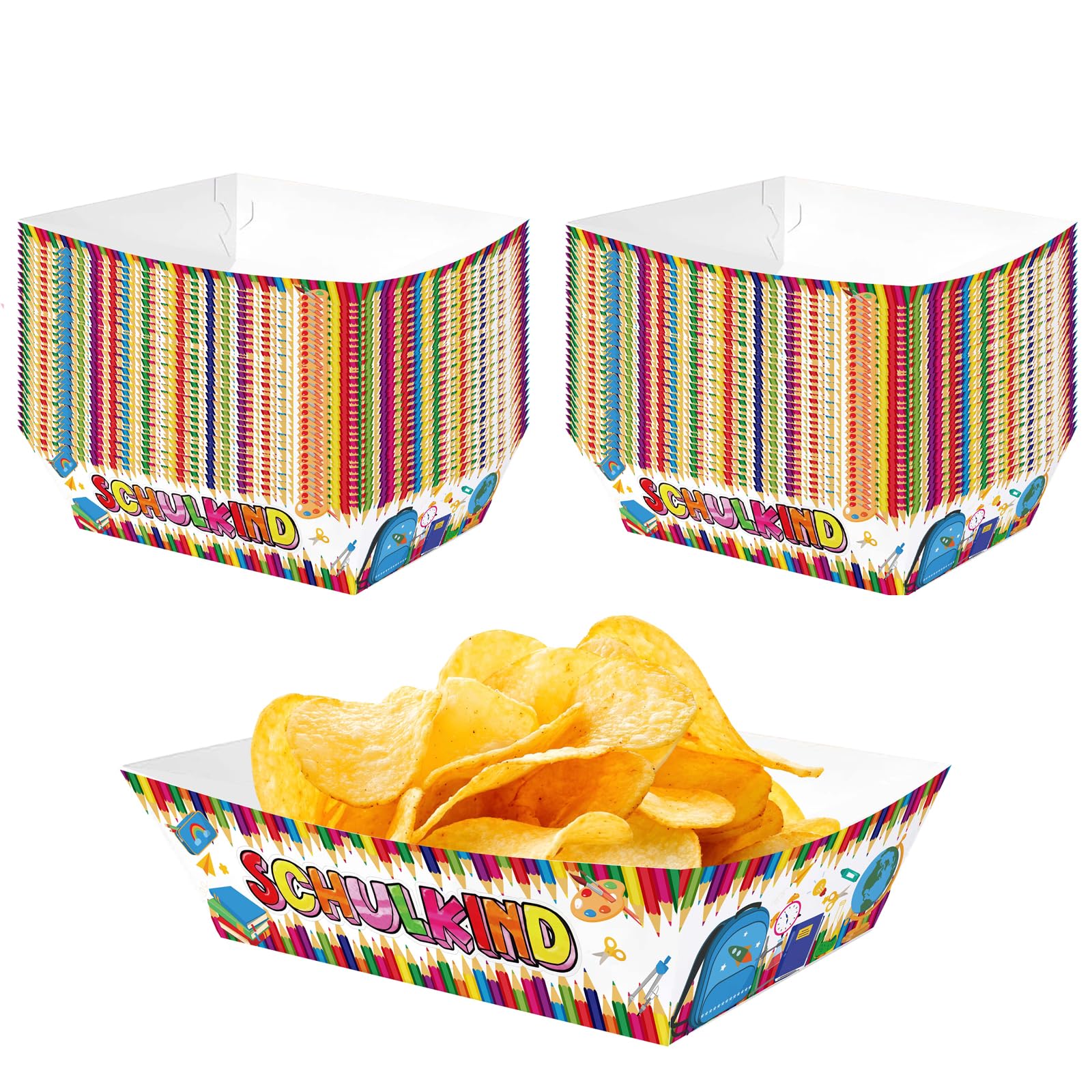 BINXWA osterteller pappe,20 Stück rosa fingerfood schalen ostern tischdeko Einweg Pappschalen pommes schalen,für Pommes und Currywurst pappgeschirr ostern