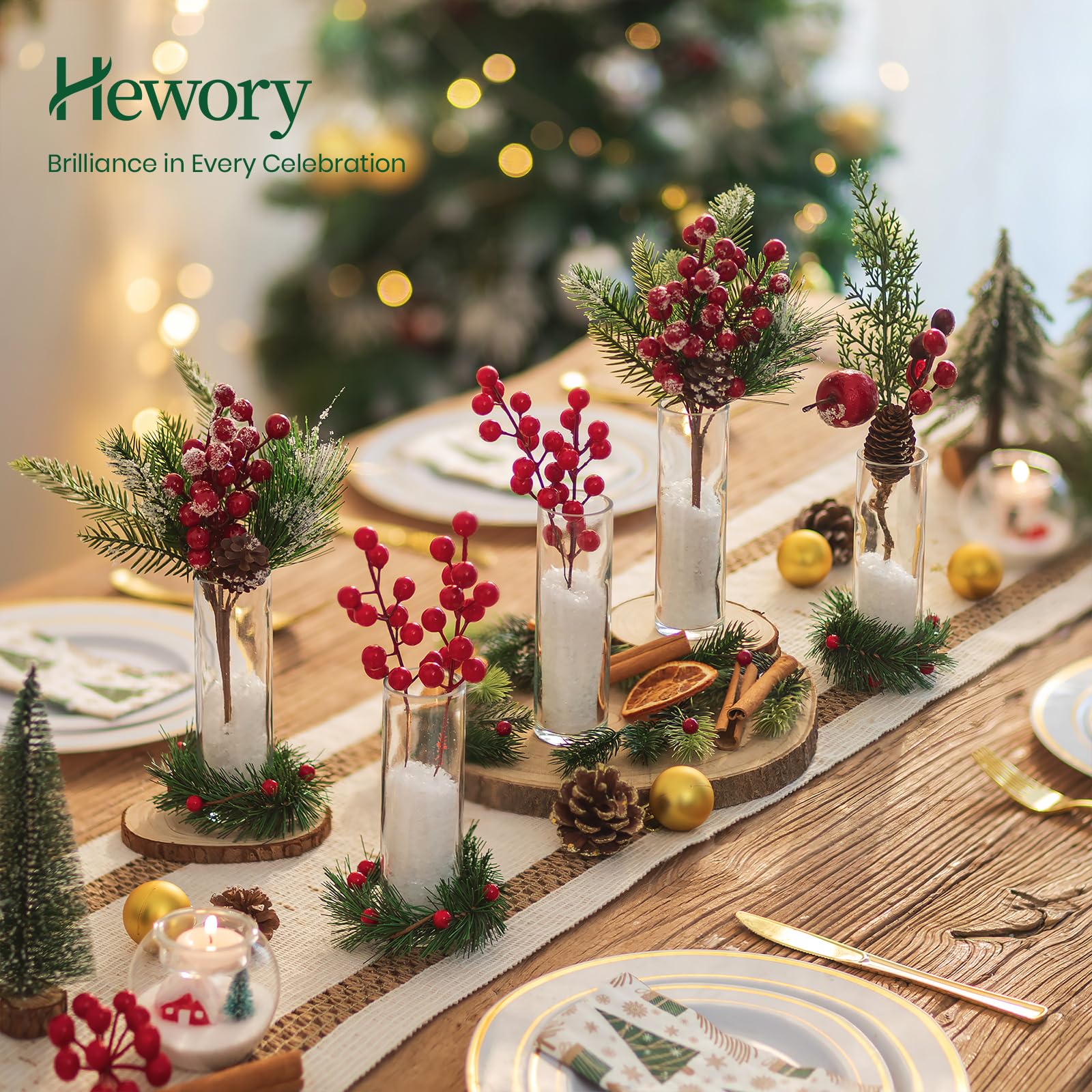 Hewory 24 piccoli vasi per decorazione da tavolo per matrimoni: set di piccoli vasi di vetro per decorazioni di nozze – 15 cm vaso di vetro cilindro piccolo vaso per fiori per feste nuziali baby
