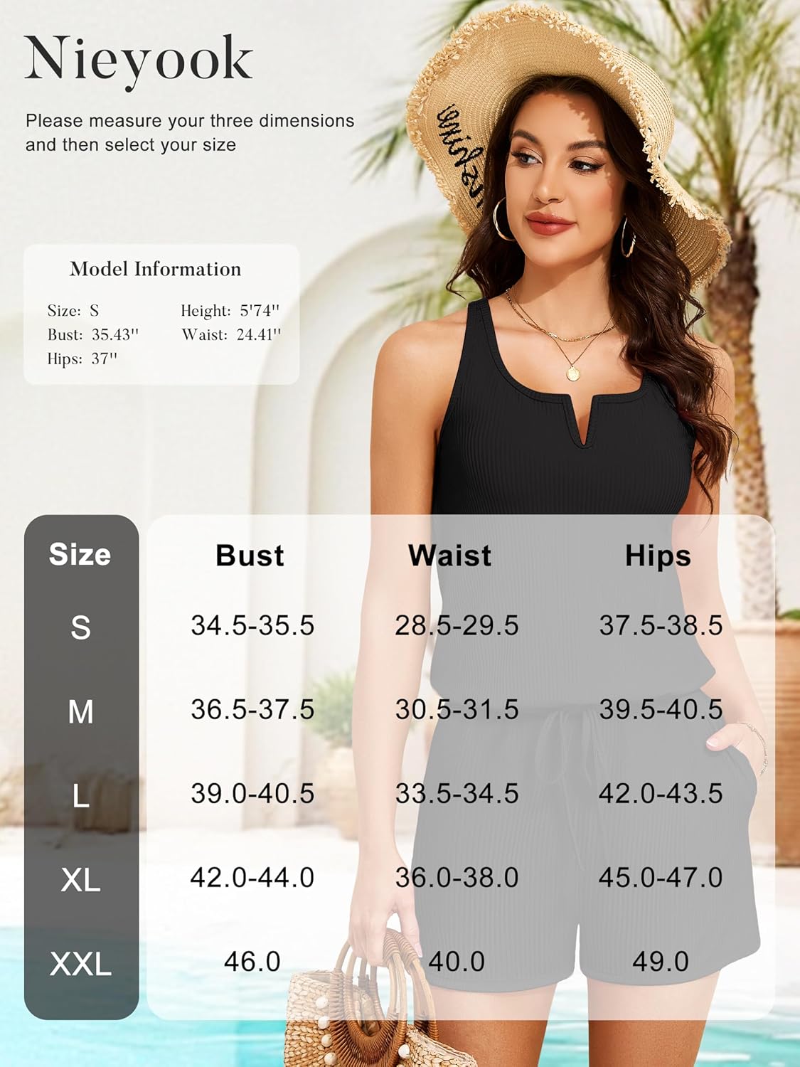 NIeyook Ribbed Romper Swimsuits Womens One Piece Swim Suit with Pockets Shorts V-Wire Bathing Suit 2026 Modest Swimwear