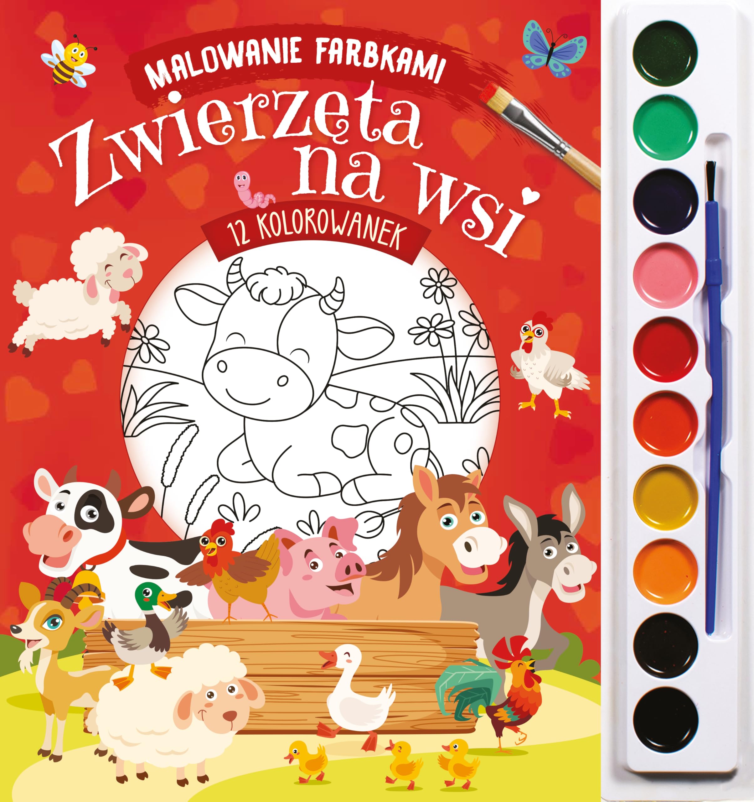 Malowanie farbkami Zwierzęta na wsi