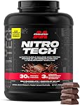 Muscletech Poudre de protéines de lactosérum - Formule ultime de construction musculaire de Nitro-Tech avec Isolation de protéines de lactosérum & Peptides - 30g des protéines, 3g de la créatine & 6.8g des BCAA - Chocolat au lait, 5 Livre (paquet de 1)
