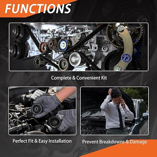 Miniatura 3 de Serpentine - Rueda tensora de correa de transmisión 11287598833 para Mini Cooper 2007-2015 Cooper Countryman 2011-2016 Cooper Paceman 2013-2016