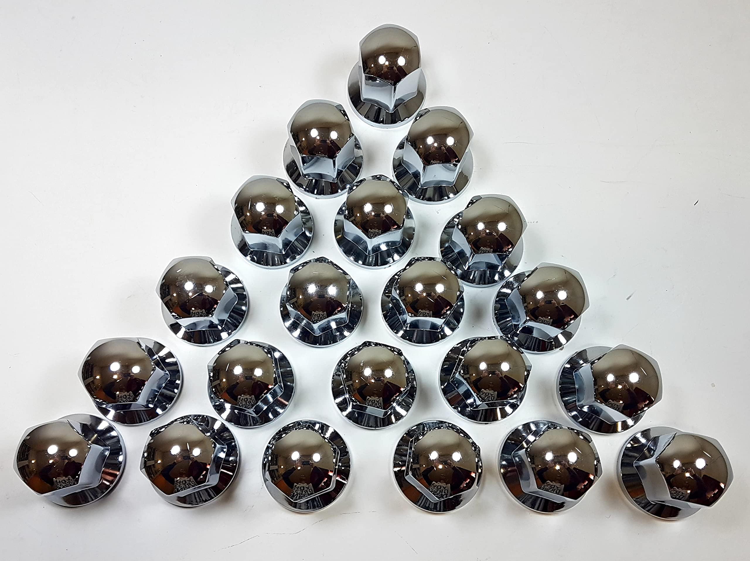 40 X 33mm KURZ Chrom Radmutterkappen Radmutterabdeckung Abdeckung Kappe