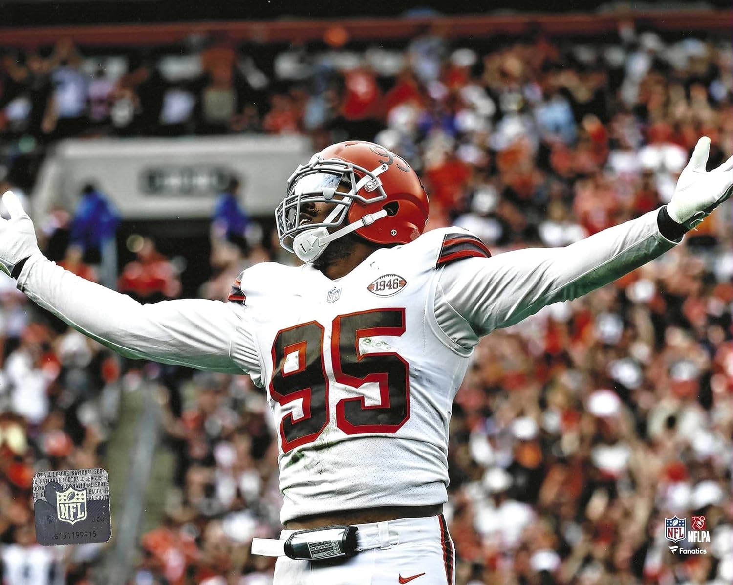 Myles Garrett Cleveland Browns Defensive End 8x10 Photo Poster | NFL Single-Season Sack Record Holder (23 Sacks – 2026) | Official NFL Licensed Wall Art | Football Memorabilia | Matte Finish | Made in USA