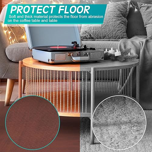 Miniatura 18 de Tinideya 48 azulejos de espuma impresos de 12 x 12 pulgadas, tapetes de espuma entrelazados de grano de madera, azulejos de EVA, acolchado