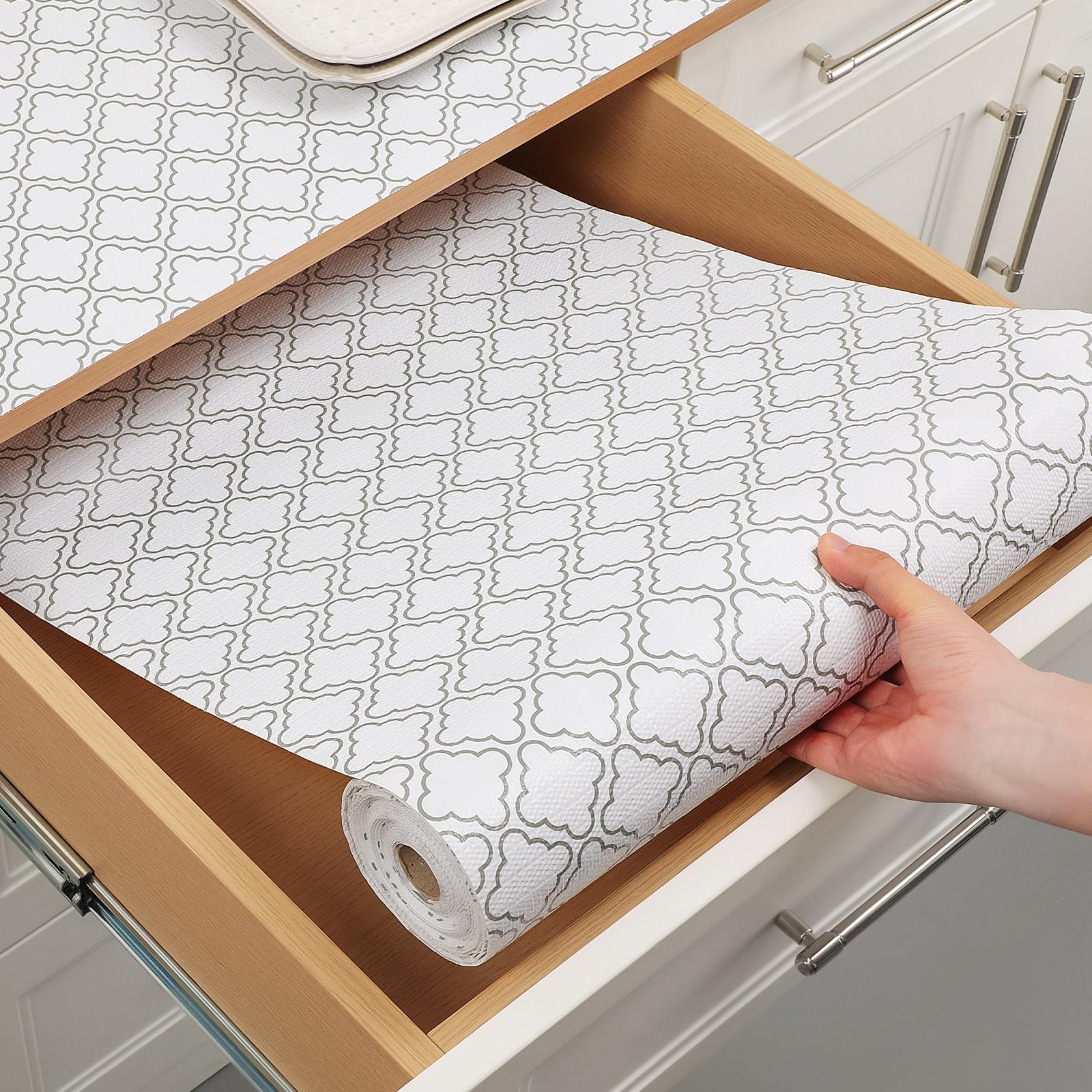 Alfombrilla Peva No Adhesiva Alfombrilla Transparente Antideslizante Para Cajones - Rollo Protector Recortable 50x200 Cm, Sin Adhesivos, Ideal Para Cocina, Nevera Y Armarios