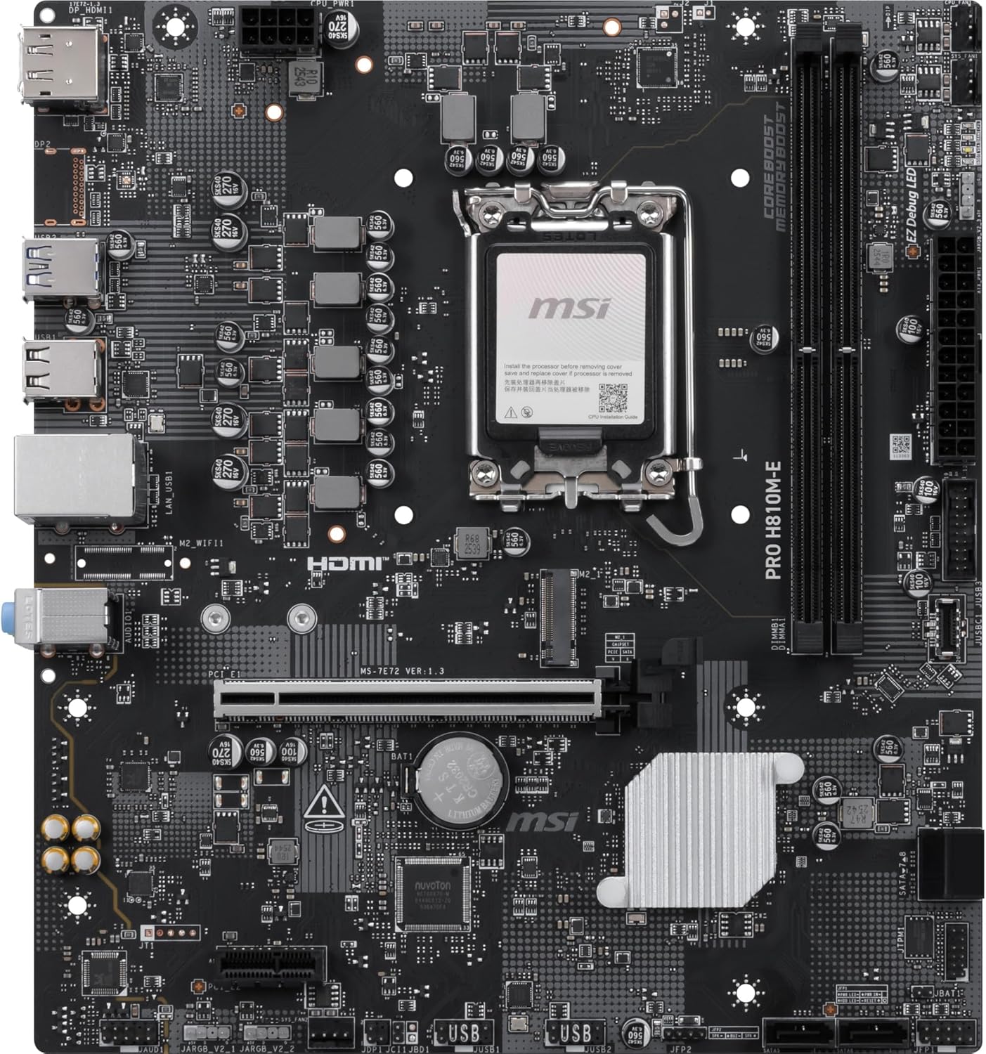 MSI Scheda madre PRO H810M-E - Scheda madre - Immagine 1