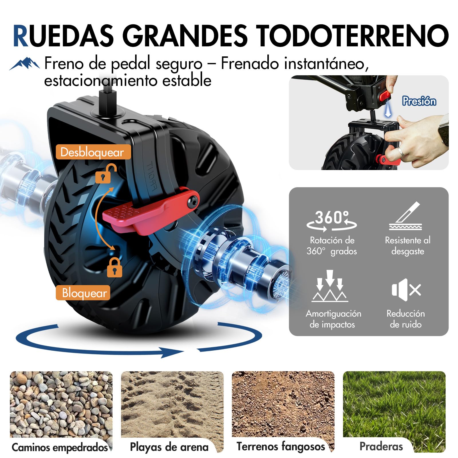 Portal Carro plegable de 250 l, 150 kg, con neumáticos | Carro de mano con soporte para bebidas, carro plegable para jardín, camping, festival