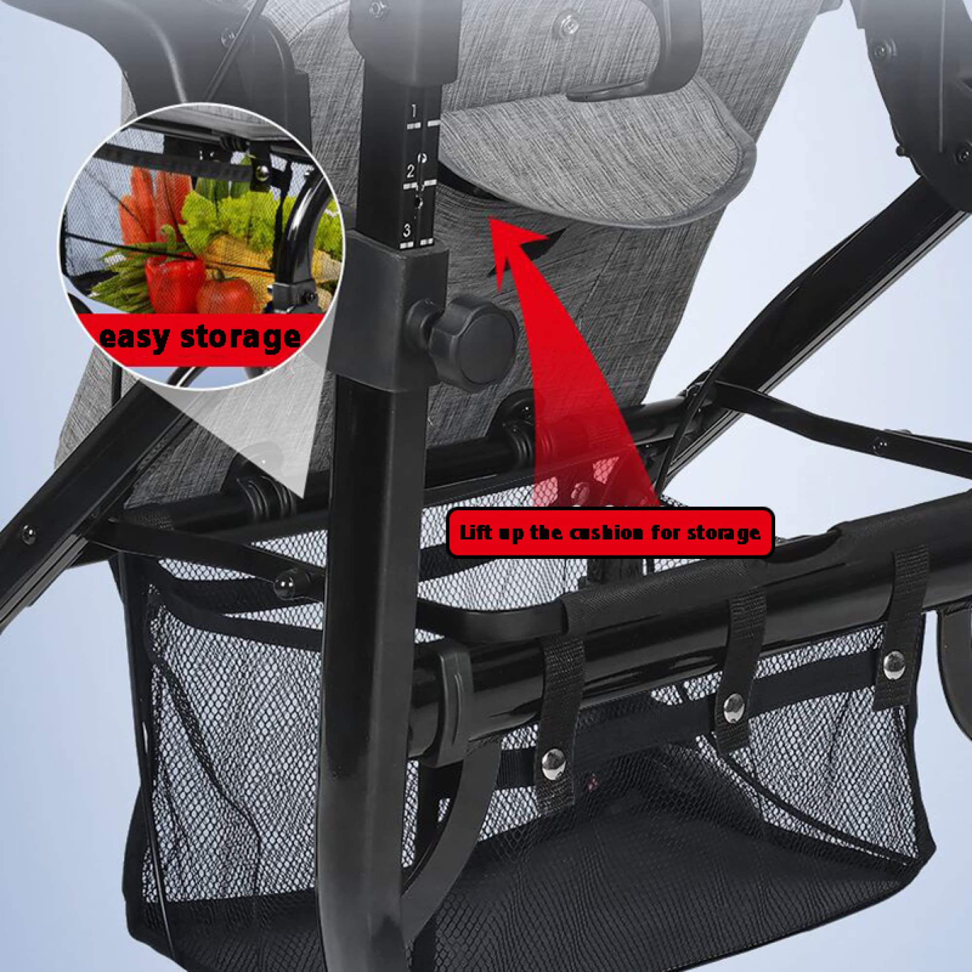 Andador con ruedas para personas mayores y adultos - Andador de silla de transporte plegable con asiento acolchado y ruedas delanteras universales de 10'' - Ayuda para la movilidad con mango ajustable