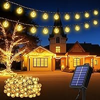 Realky Catena Luminosa Solare da Esterno 100 LED 18m, Luci Solari da Giardino con