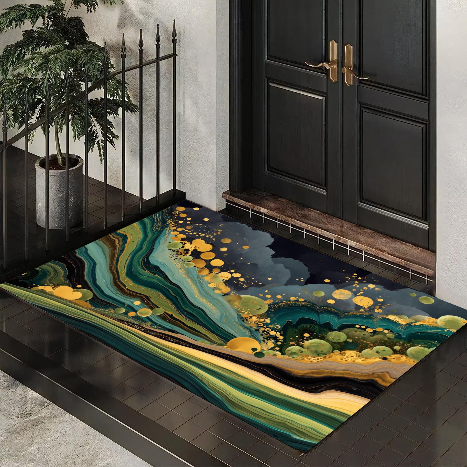 Paillasson antidérapante 90x150 cm fini les glissades et portes bloquées avec ce tapis de sol
