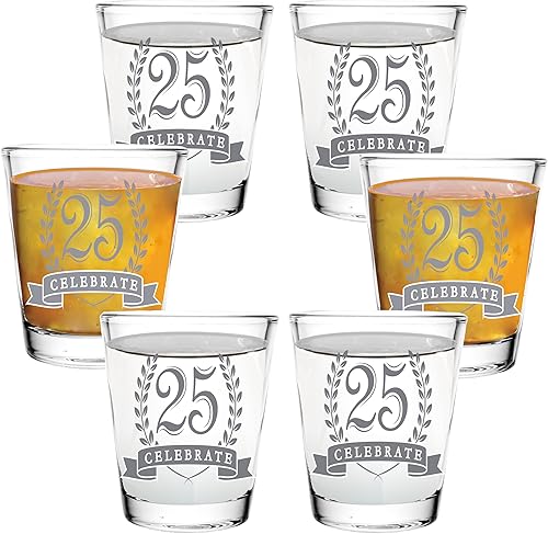 Miniatura 5 de Regalo de 21 cumpleaños  Decoraciones de fiesta de 21 cumpleaños para ella o él  Saludos a 21 años  Juego de 2 vasos transparentes de 2 onzas  con