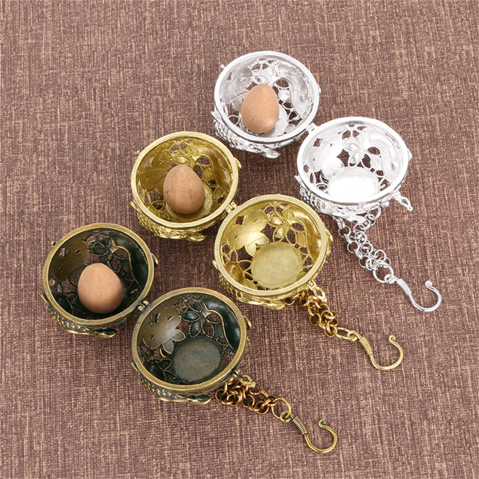 Diffusori di fragranze in Ottone Anticato for aromaterapia for Decorazioni for la casa, incensi Decorativi in ​​Ottone(B)