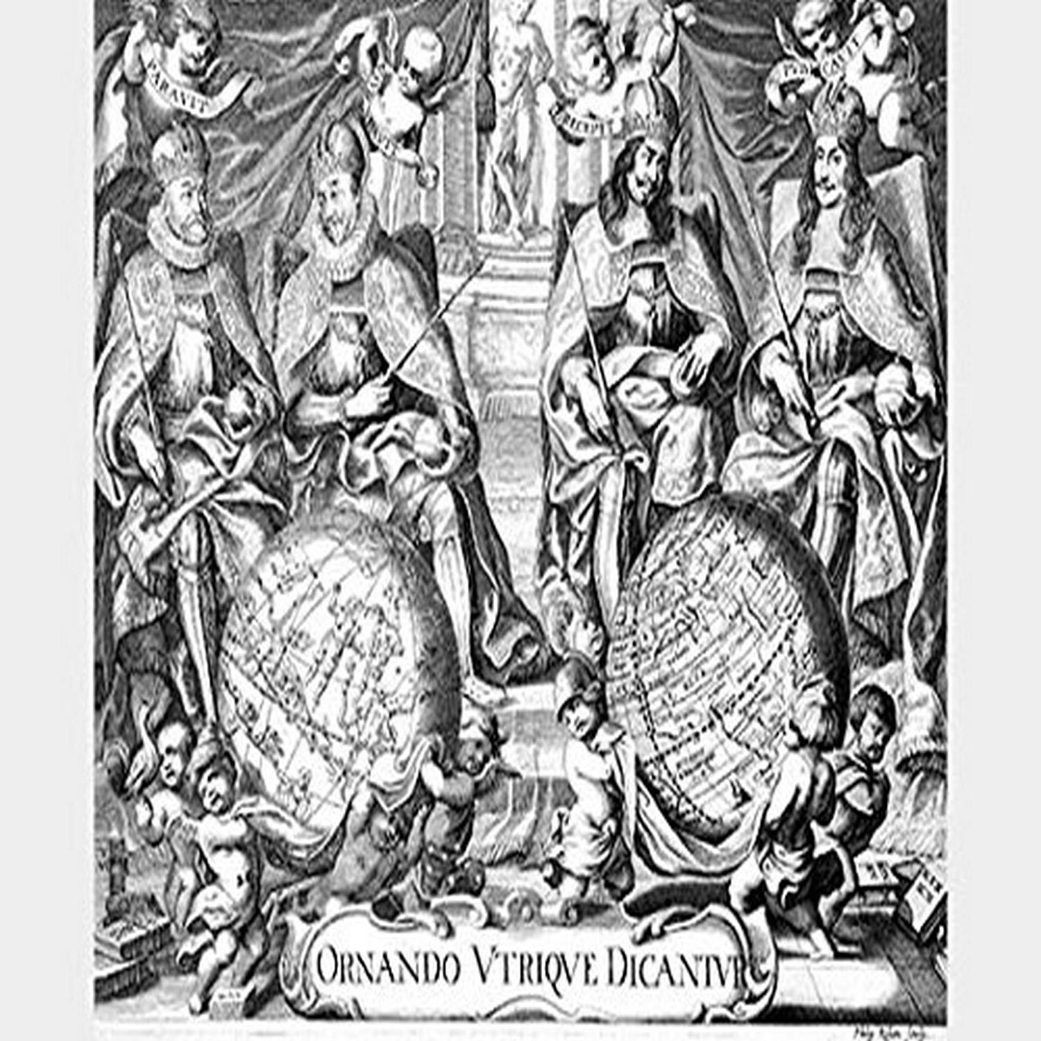 Buyenlarge 'Atlas Frontispiece by Philip Kilian' Paper Poster, 20 by 30-Inch