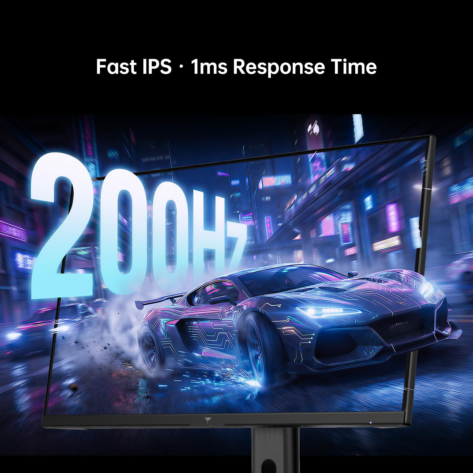 KTC Monitor Gaming 27 Pollici QHD 2560x1440 200Hz Fast IPS 1ms GTG HDR400 Adaptive Sync 10 Bit Supporto Regolabile
