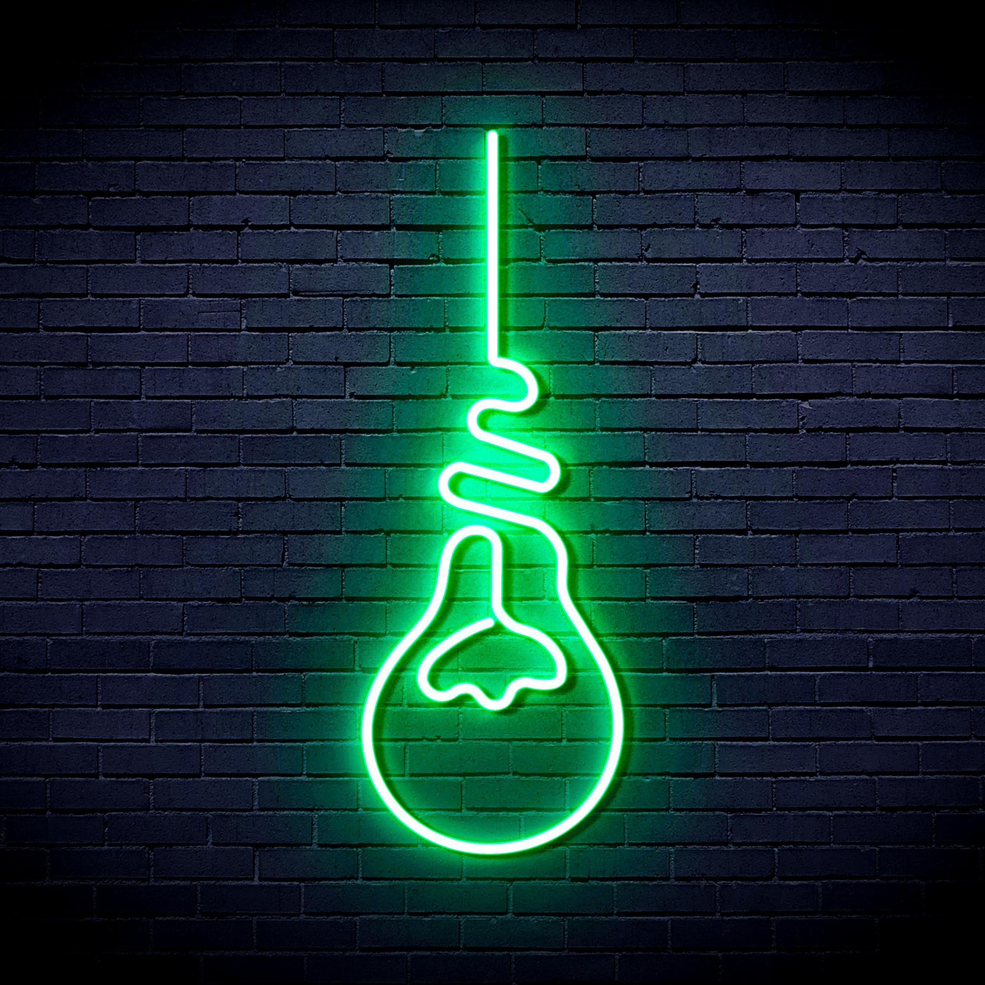ADVPRO Light Bulb Flex Silicone LED Neon Sign - Green - st16s63-fnu0064-g