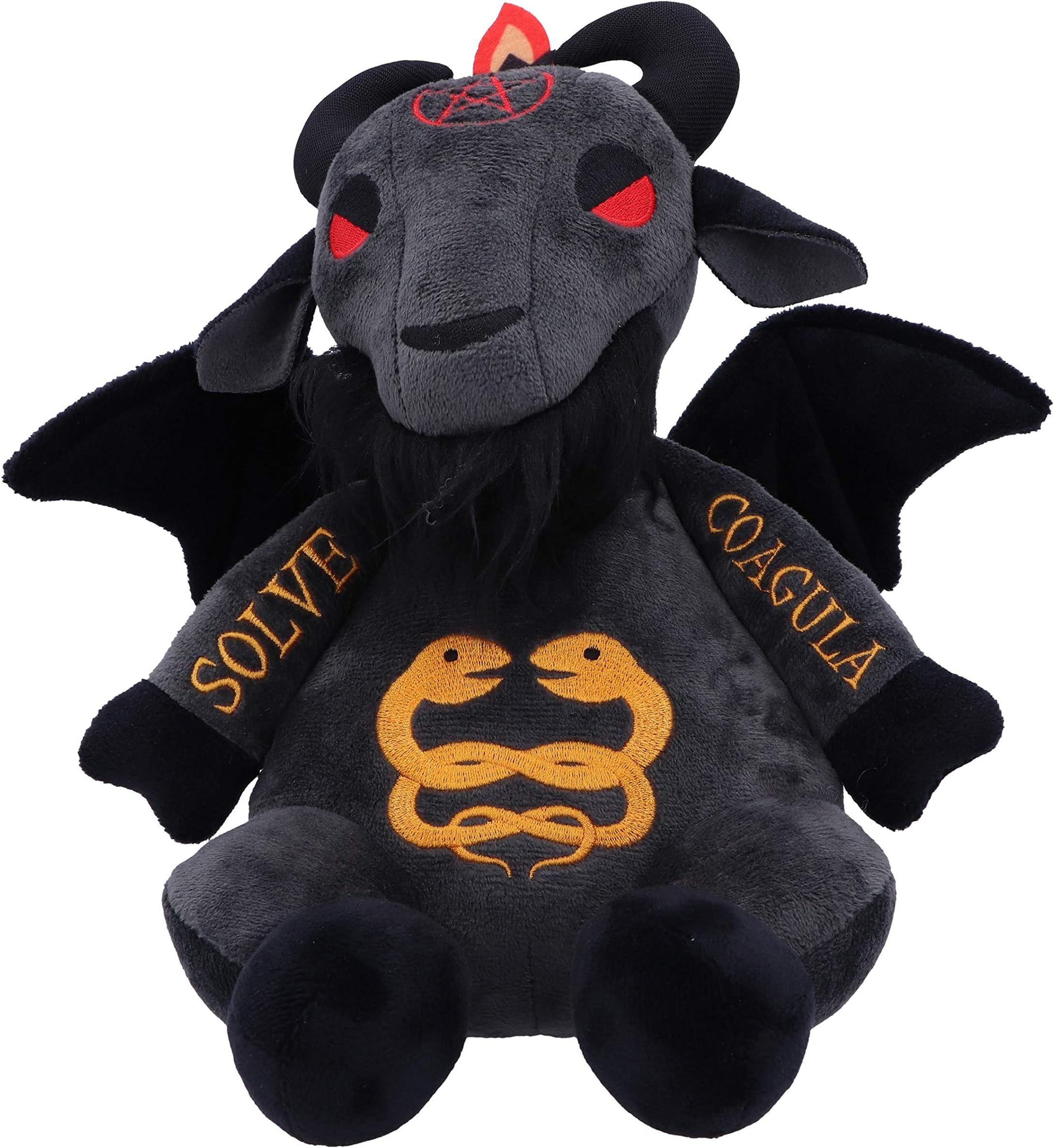 Nemesis Now Fluffy Fiends Baphomet Cuddly Plush Toy 22cm, Black
