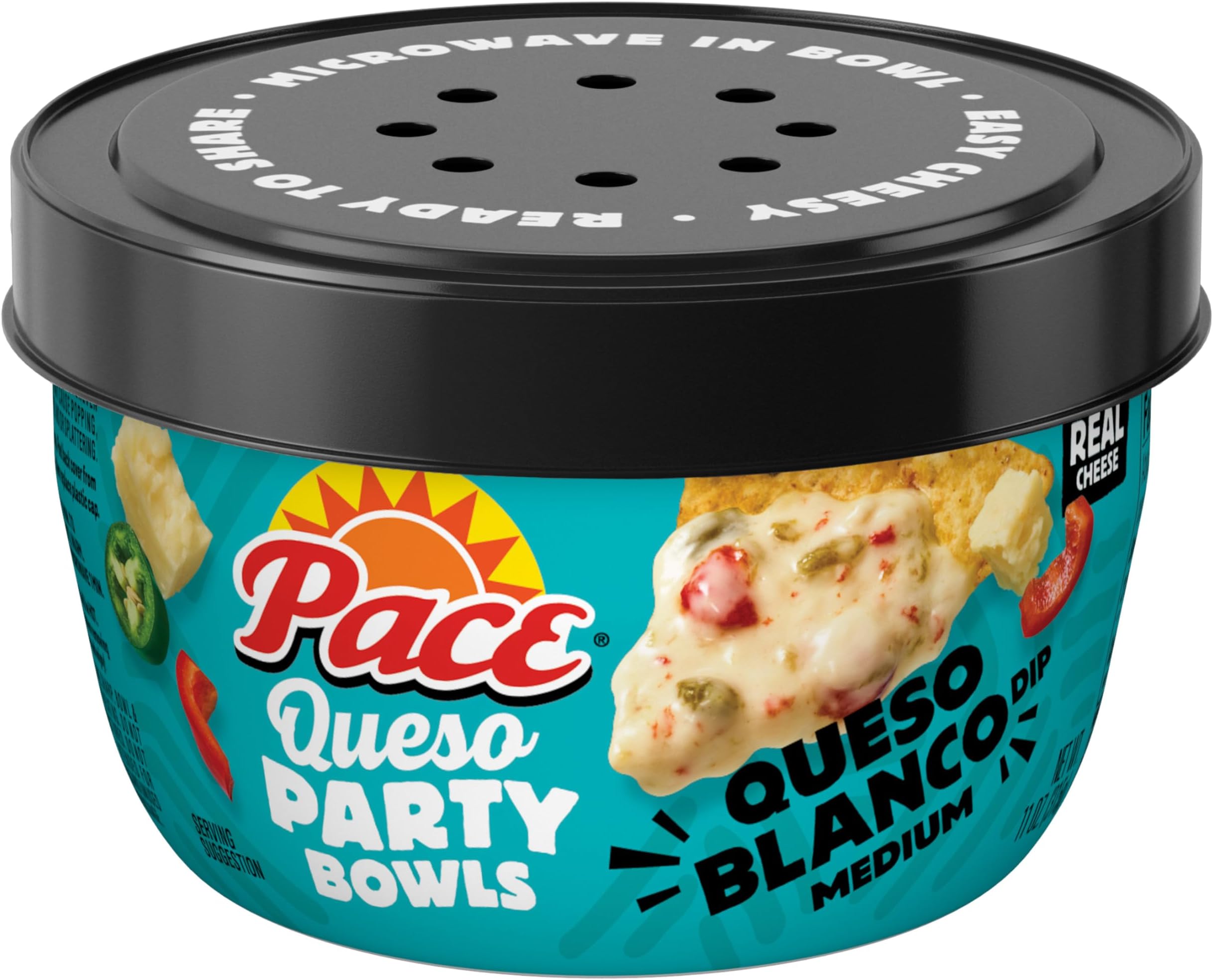 Pace Queso Blanco Dip, Cheese Dip, 11 oz Microwavable Bowl