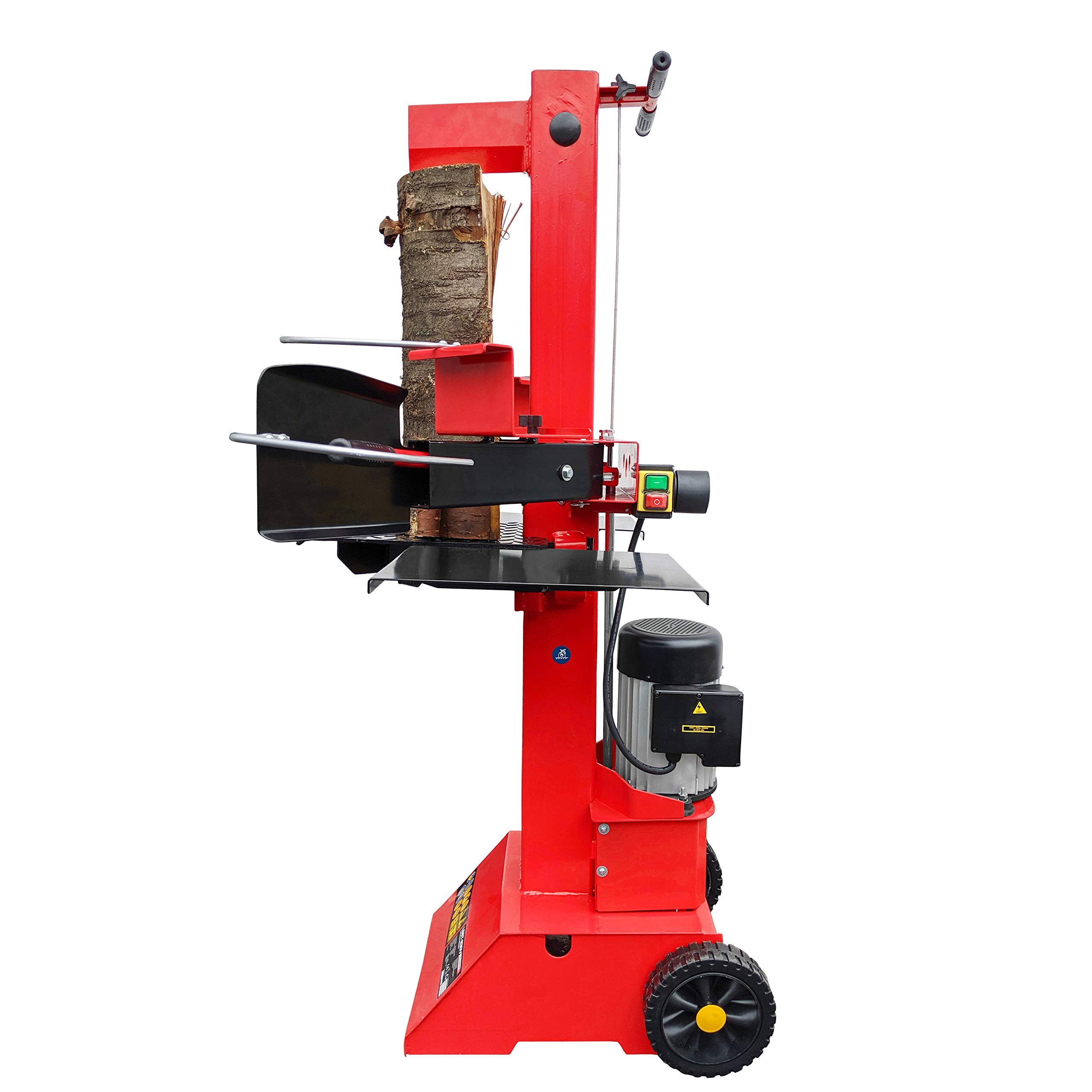 CROSSFER Holzspalter LS8T-400V/PRO/Hydraulikspalter 8 Tonnen Spaltkraft / 400V Motor 3,5 kW/Auto-Rücklauf mit stufenlosem Rücklaufstopp / 55 cm Spaltlänge/Spaltgut Ø max. 30 cm