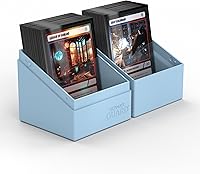 Vista 6 de Ultimate Guard Boulder Solid 100+, Estuche para Mazo para 100 Cartas TCG con Doble Funda, Azul Bebé, Almacenamiento Seguro y Duradero