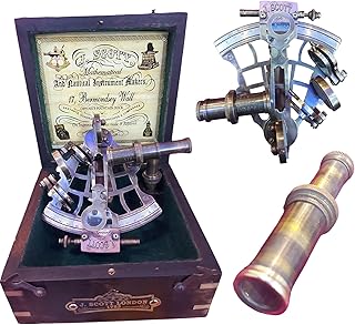 DOLCHI Maritime Navigator Sextant: Legacy Edition, Antique Brass, Celestial Navigation Instrument for Adults and Students