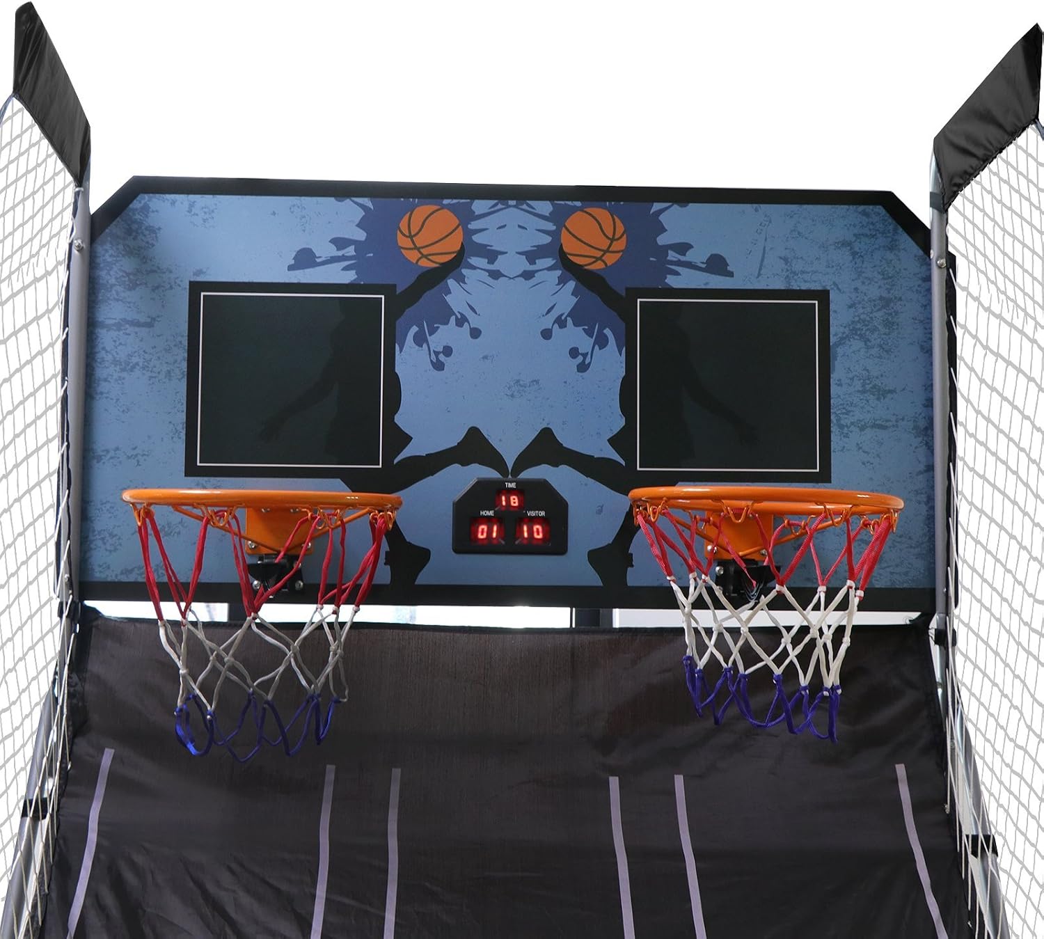 Up To 40% OFF HomGarden Foldable Indoor Basketball Arcade Game Sport Double Triple Electronic Hoops Shot 2 Players w/4 Balls, Inflation Pump for Kids and Adults