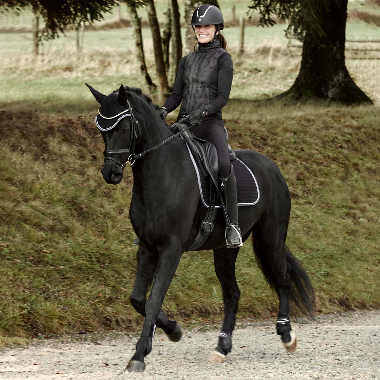 HORZE Mantilla de Uso General Adepto, Negro, P