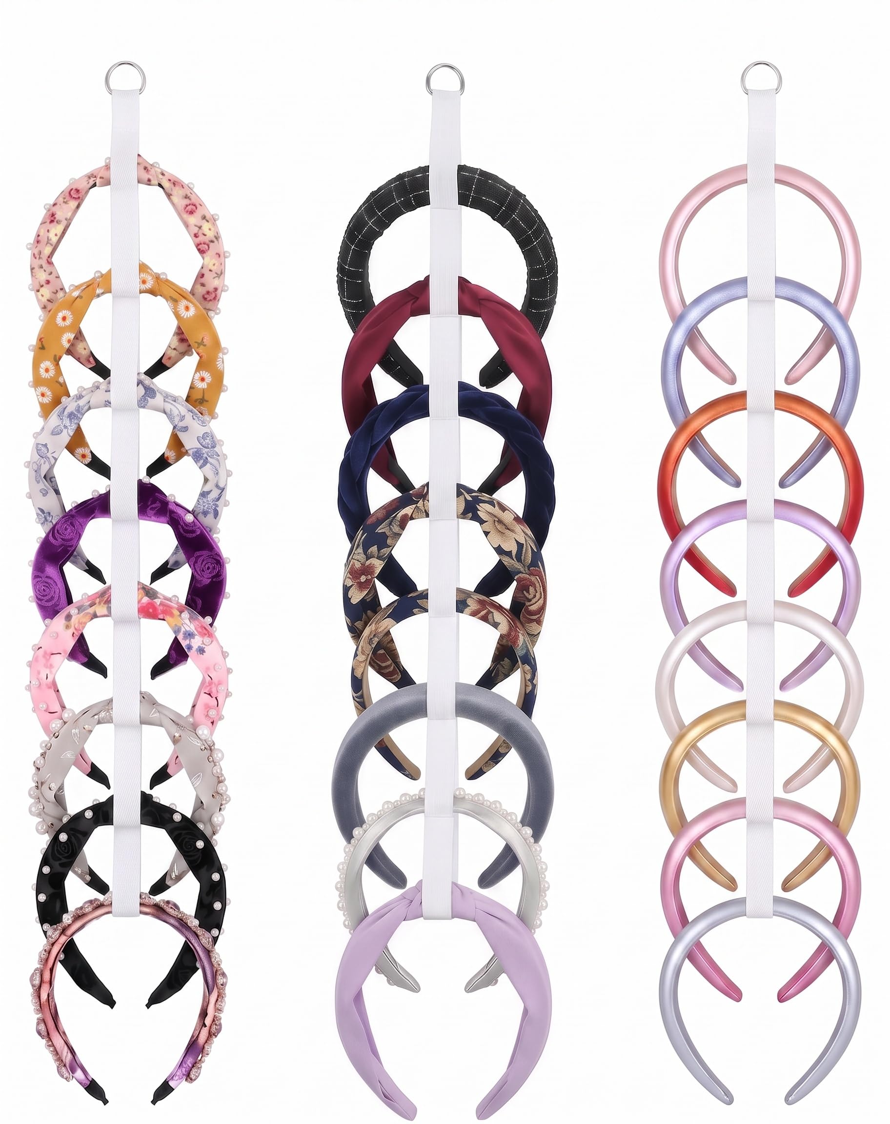 Hair Accessories Organiser Headband Holder Storage Hanger 3 Pack Hooks