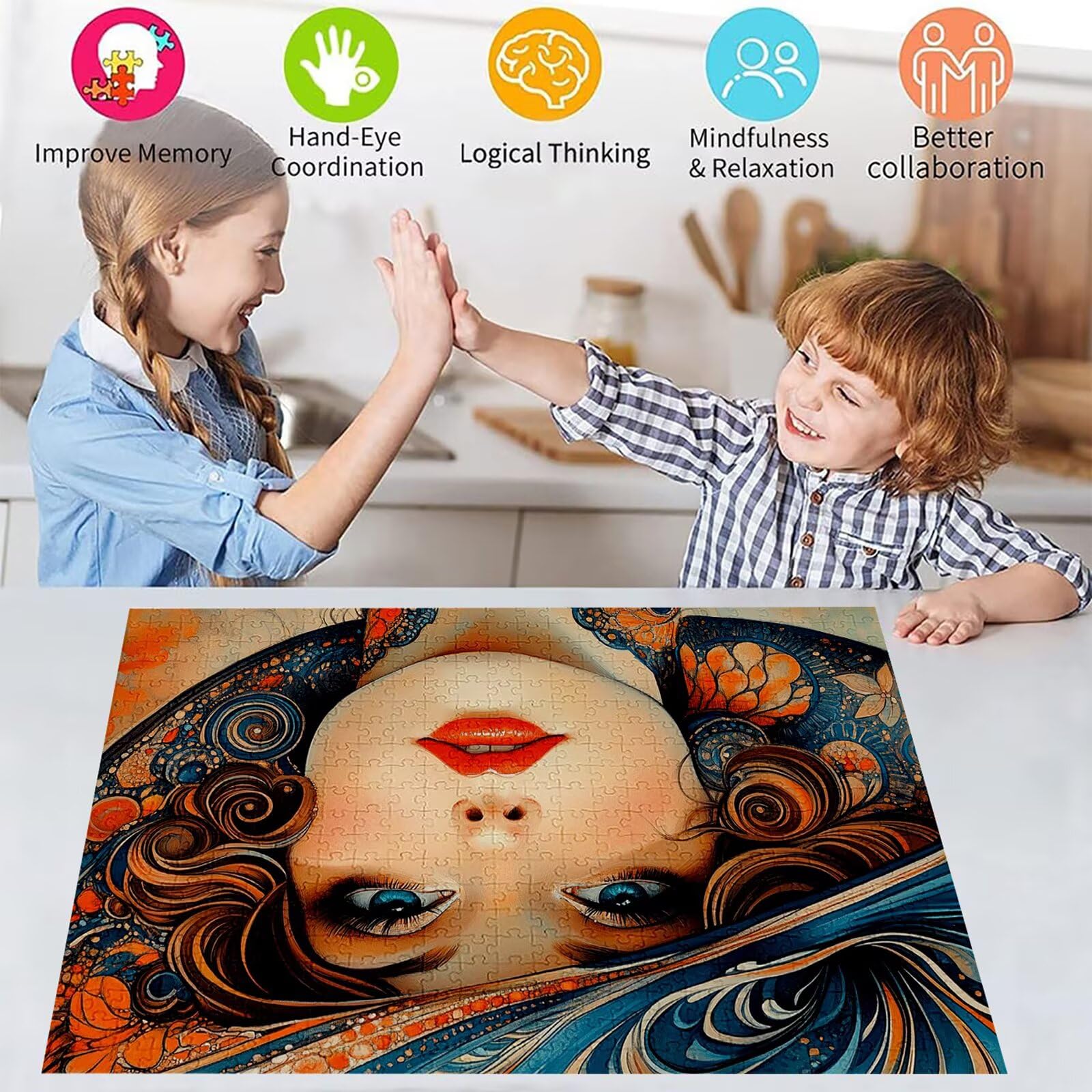 Puzzle 3000 elementów dla kobiet dorosłych 122 x 81 cm unikalne rzemiosło klasyczne 3D drewniana układanka do rodzinnych gier biznesowych, układanka do samodzielnego wykonania nawet do
