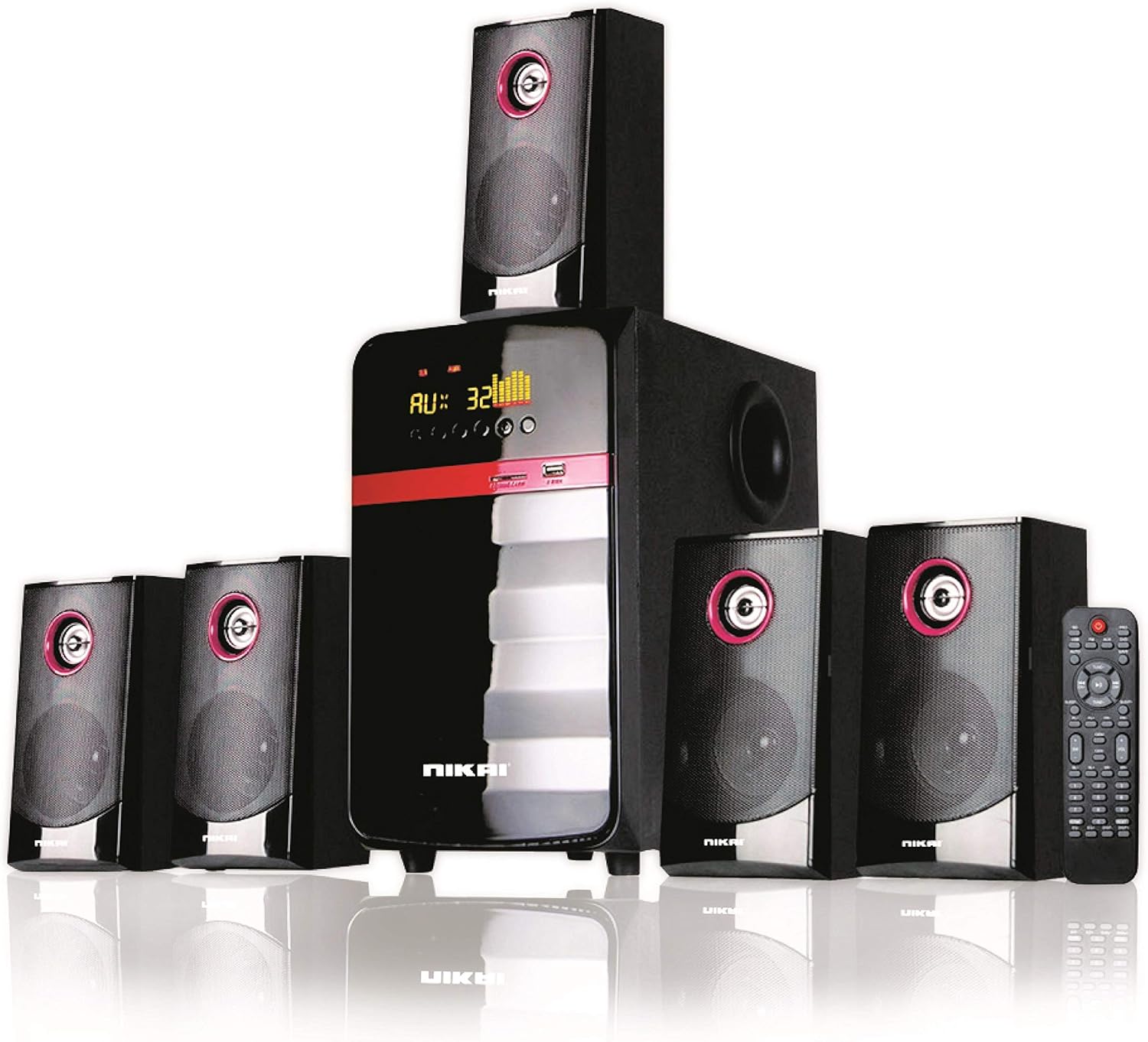 Nikai 5.1 Channel Bluetooth Home Theater System NHT5000BTN Buy Online