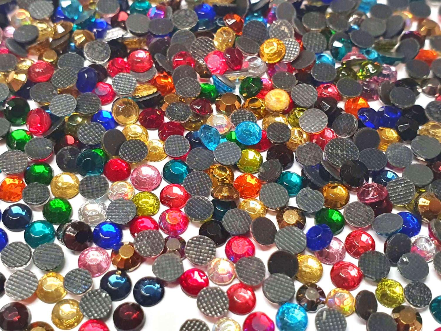 Strass Hotfix 1200 Pièces - Pierres à Repasser 2-6mm Multicolores Pour Déco Textile