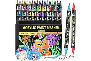 Acrylic Paint Pens & Markers, Premium Dual Tip Paint Markers for DIY Art Supplies