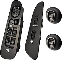 SWITCHDOCTOR Master Power Window Switch & Passenger Assembly for 2002-2008 Dodge Ram 1500/2500/3500 Quad & Crew Cab - Dark Slate Gray