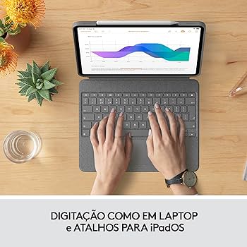 Capa com Teclado Logitech Combo Touch para iPad Pro 12.9