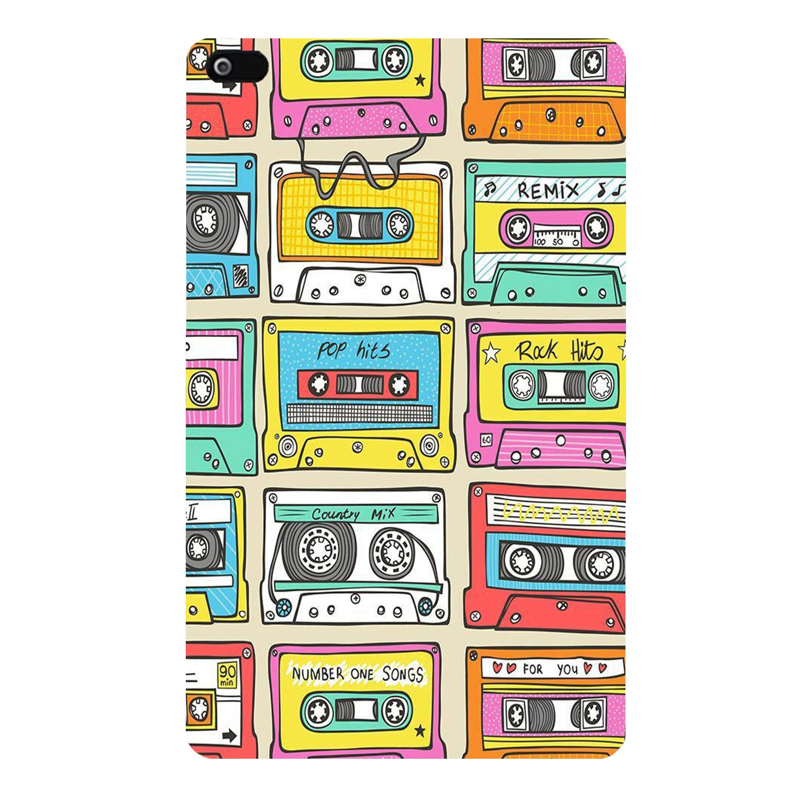 The Little Shop Soft TPU Printed Tab Back case Cover for Acer One 8 T4-82L (Retro Cassette)