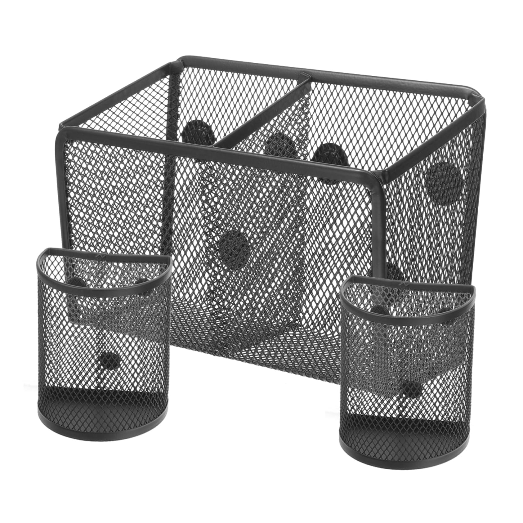 TEHAUX 3piezas Portaplumas Magnético y Caja Para Pizarra Blanca Organizador De Compartimentos Para Escuela y Oficina Portátil y Práctico