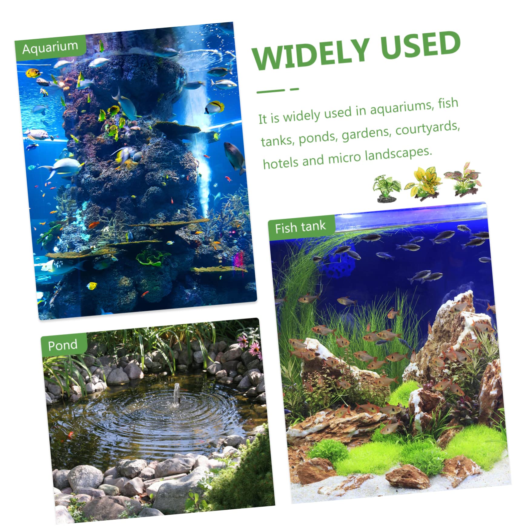 MAGICLULU 3 Set Piante Acquatiche Artificiali Per Decorazione Piante Fake Realistiche Per Facili Da Installare E Leggere Per Paesaggio Tuo 3 Pezzi * 3