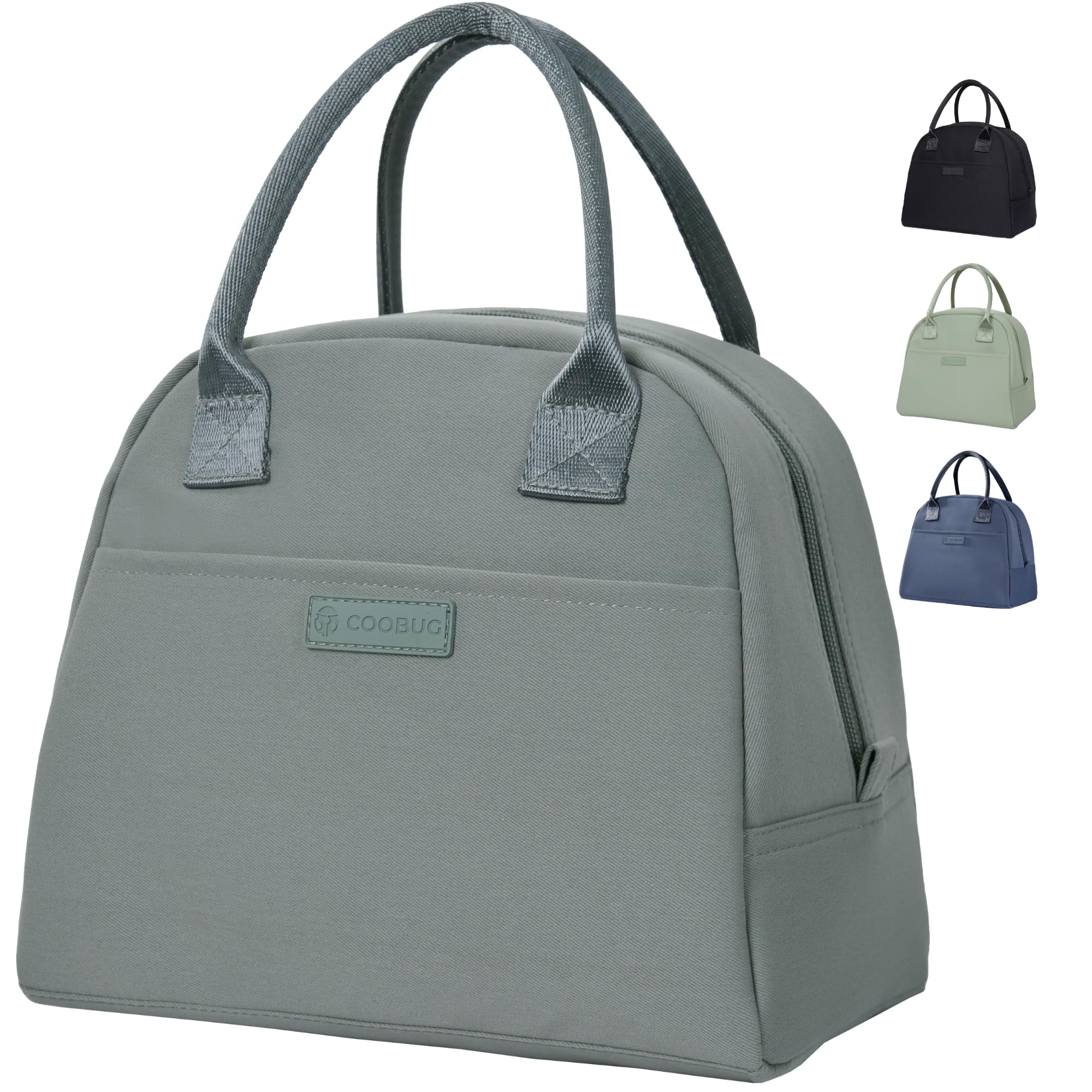 COOBUG Lunch Box Bag for Women - Insulated Women's Lunch Bags for Work, Fashionable Adult Meal Prep Bag, Leakproof Thermal Cooler Tote for Office,